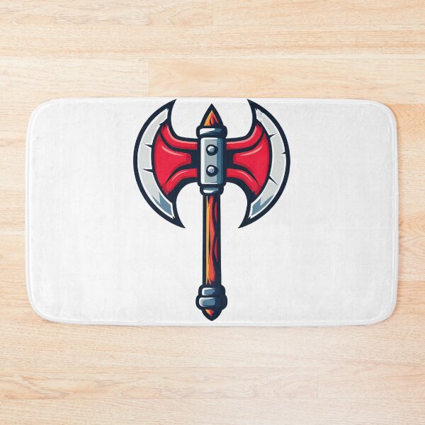 Item preview, Epic Red Battle Axe Fantasy Weapon - Flaming Warrior Art Print designed and sold by DesignArtist.ia.
