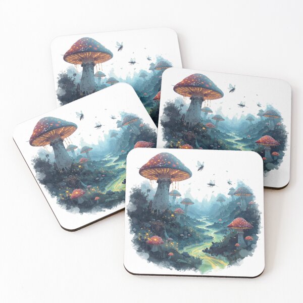Item preview, Magical Mushroom Valley designed and sold by catcurio.