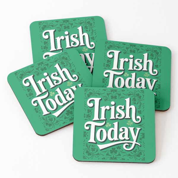 Item preview, Irish Today Retro Clover Celebration Quote designed and sold by taiche.