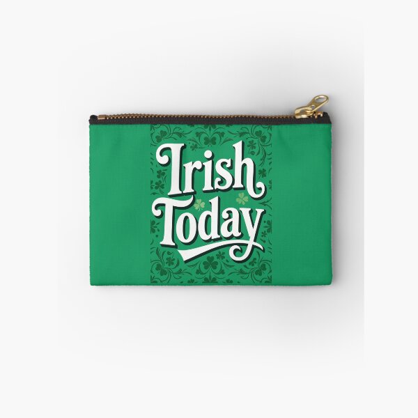 Item preview, Irish Today Retro Clover Celebration Quote designed and sold by taiche.