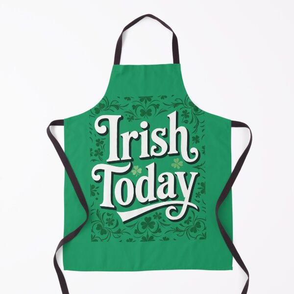 Item preview, Irish Today Retro Clover Celebration Quote designed and sold by taiche.