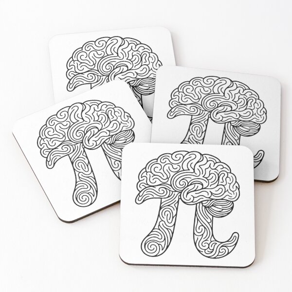 Item preview, Pi Brain π Spiral Math Teacher Gift designed and sold by badrobcheb1.