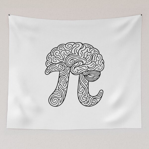Item preview, Pi Brain π Spiral Math Teacher Gift designed and sold by badrobcheb1.