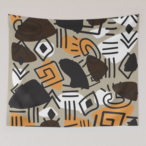 Item preview, Malian Earth Fabric: Ethnic Design Sienna Earth designed and sold by Wolagno.