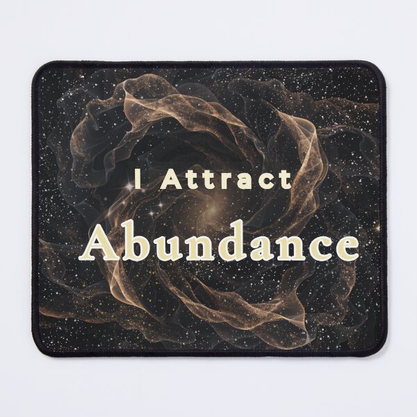 Item preview, I Attract Abundance: Celestial Gold Manifestation designed and sold by CloudyCatArt.