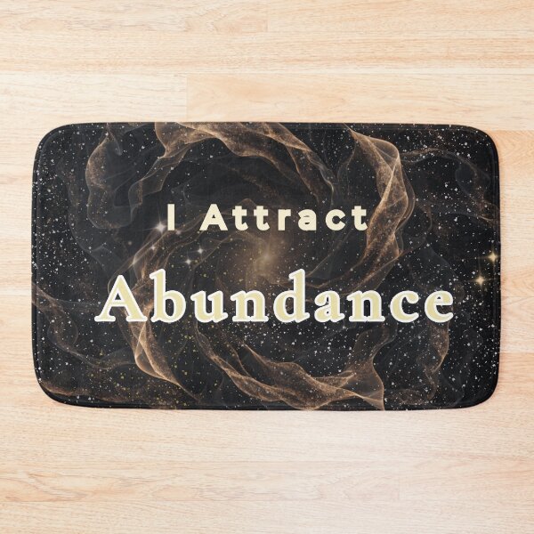 Item preview, I Attract Abundance: Celestial Gold Manifestation designed and sold by CloudyCatArt.