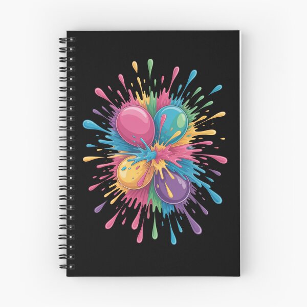 Item preview, Holi Color Balloon Splash Burst Shirt | Glossy Paint Bomb Explosion Festival of Colors Spring Celebration Tee designed and sold by DarylWelsh2024.