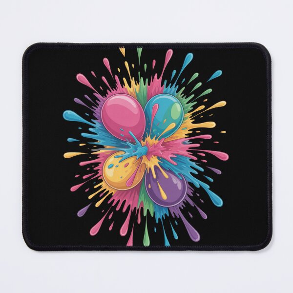 Item preview, Holi Color Balloon Splash Burst Shirt | Glossy Paint Bomb Explosion Festival of Colors Spring Celebration Tee designed and sold by DarylWelsh2024.