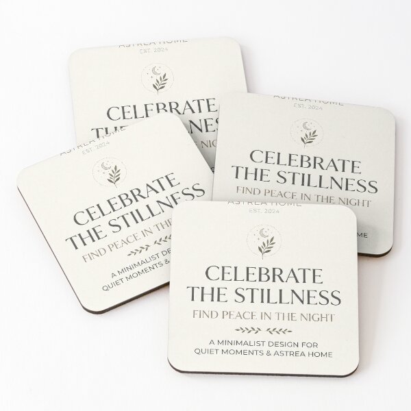 Item preview, Celebrate The Stillness Find Peace In The Night Aesthetic Modern Typo designed and sold by R & K Fashions.