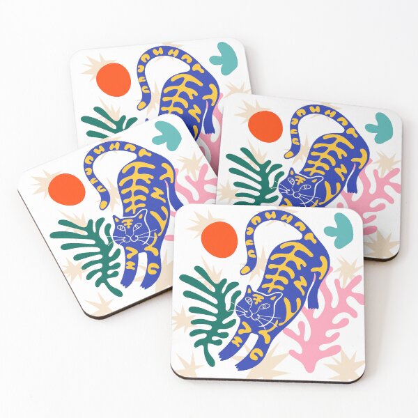Item preview, Matisse Blue Cat Modern Art designed and sold by Retr0Tshirts.