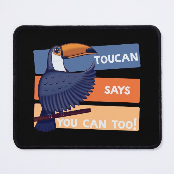 Item preview, Colorful Toucan Bird with Positive Motivational Message designed and sold by ChantellaGF.