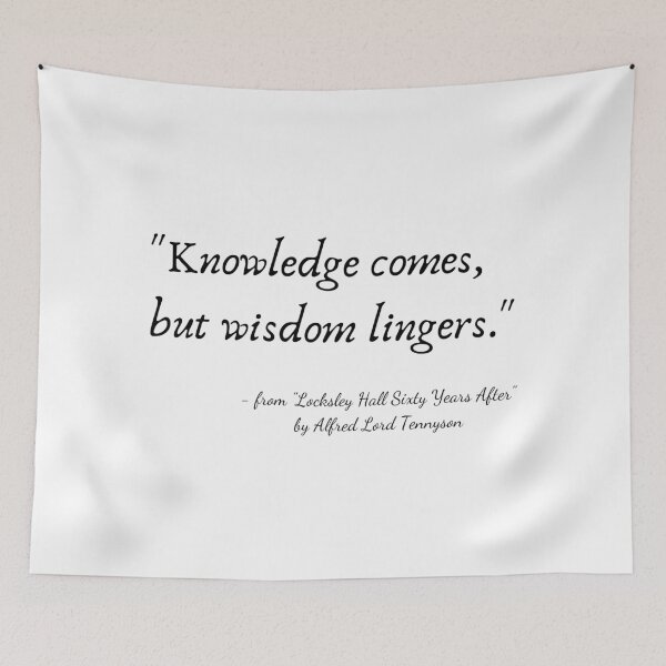 Item preview, A Quote from "Locksley Hall Sixty Years After" by Alfred Lord Tennyson designed and sold by Poemit.