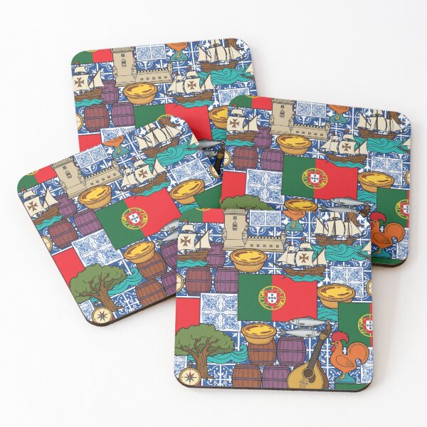 Item preview, Vibrant Portugal Heritage National Pride Collage Art designed and sold by DGtaLrtcom.