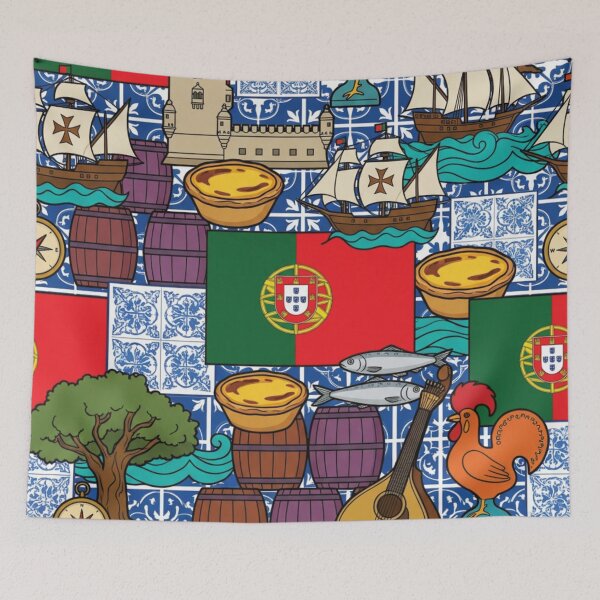 Item preview, Vibrant Portugal Heritage National Pride Collage Art designed and sold by DGtaLrtcom.