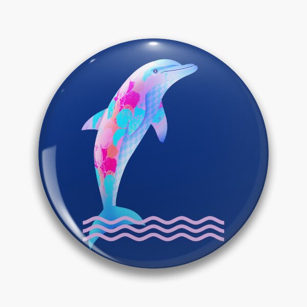 Item preview, Flower Dolphin | Tribal Spirit Sea Art designed and sold by WestIndigo.