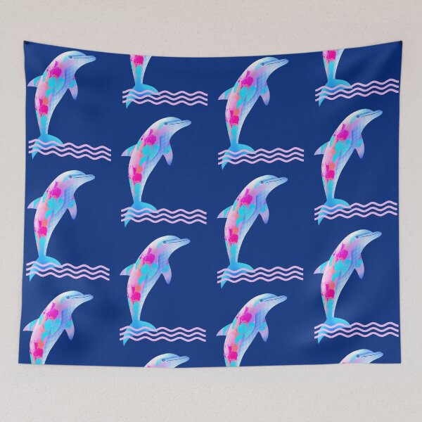 Item preview, Flower Dolphin | Tribal Spirit Sea Art designed and sold by WestIndigo.