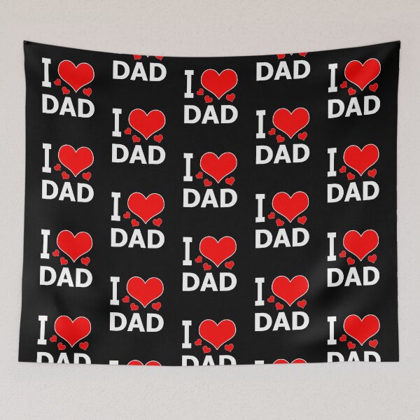 Item preview, I love Dad - read heart desgin designed and sold by pixperienz4u.