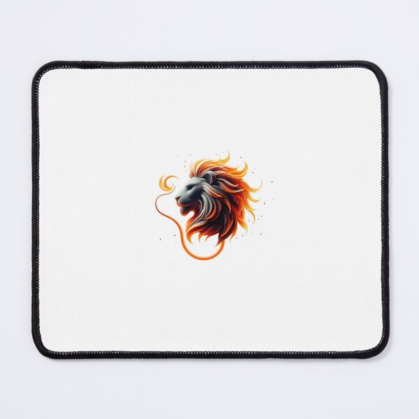 Item preview, Vibrant Crimson Flame Lion Art designed and sold by Zodiac Celestial Art.