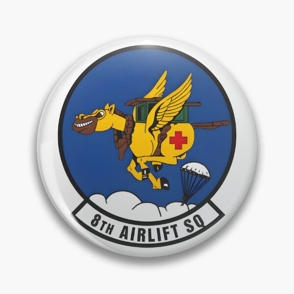 Item preview, Official Emblem of the 8th Airlift Squadron: The Flying Mule designed and sold by CharlieDesings.