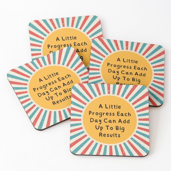 Item preview, A Little Progress Each Day Can Add Up To Big Results designed and sold by Dondonmart.