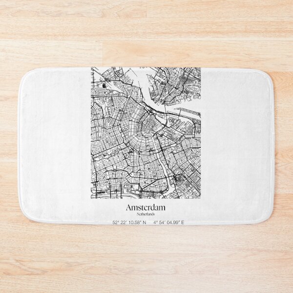 Item preview, Amsterdam Netherlands Holland poster map designed and sold by DopamineDr0p.