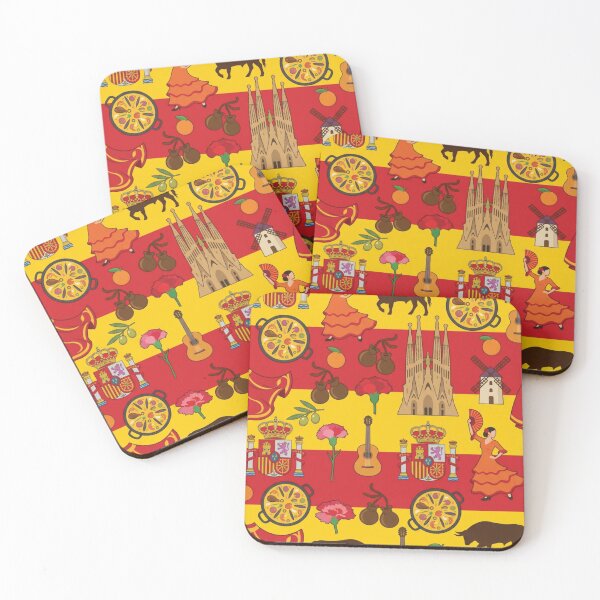 Item preview, Vibrant Spain Heritage National Pride Collage Art designed and sold by DGtaLrtcom.