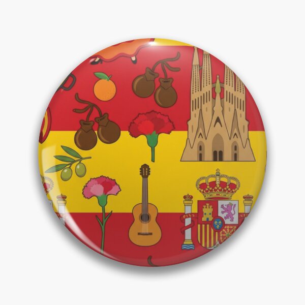 Item preview, Vibrant Spain Heritage National Pride Collage Art designed and sold by DGtaLrtcom.