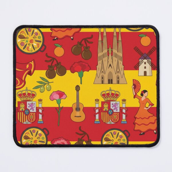 Item preview, Vibrant Spain Heritage National Pride Collage Art designed and sold by DGtaLrtcom.