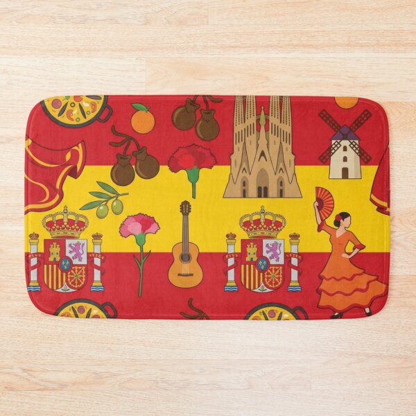 Item preview, Vibrant Spain Heritage National Pride Collage Art designed and sold by DGtaLrtcom.
