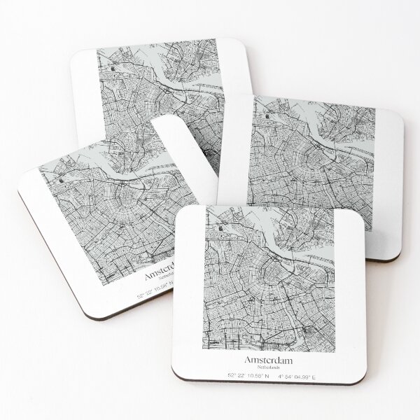 Item preview, Color Amsterdam Netherlands Holland poster map designed and sold by DopamineDr0p.