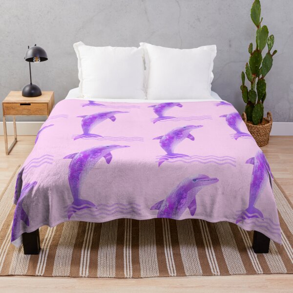 Item preview, Moonage Pink Dolphin | Tribal Spirit Sea Art designed and sold by WestIndigo.