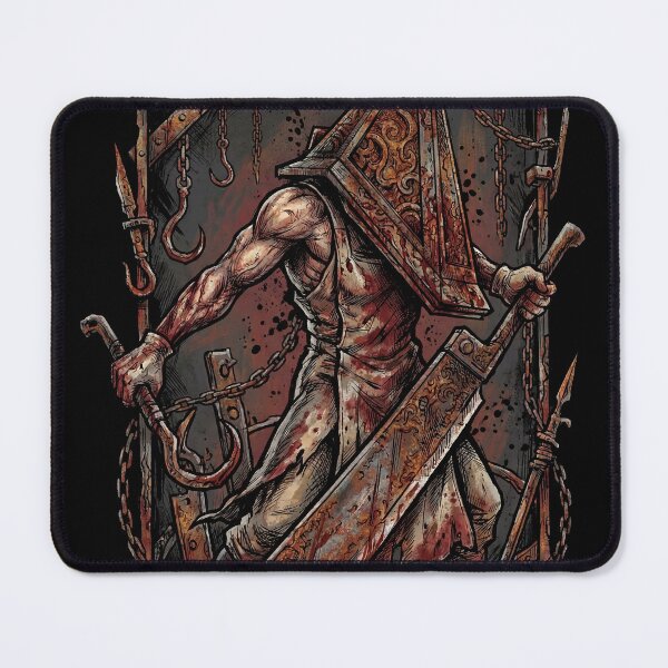 Item preview, Rusty Helmet Pyramid Head Silent Hill 2 Remake Great Knife Monster Art designed and sold by Senpaiwaves.