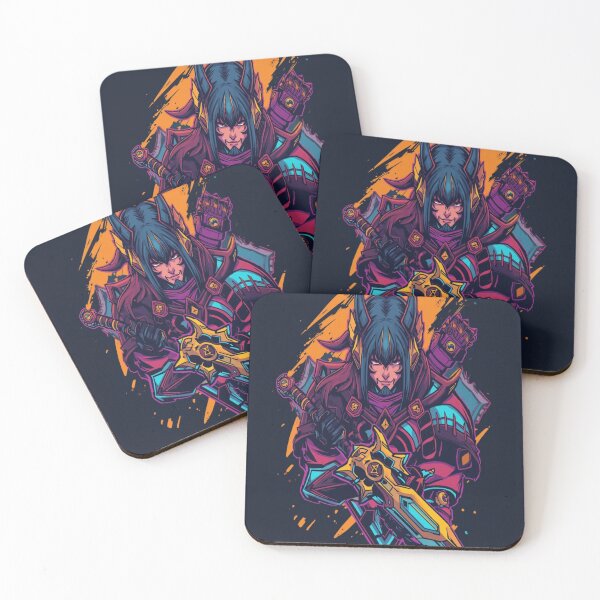 Item preview, „Hypercolor Knight – Epic Fantasy Swordmaster designed and sold by BallBallon's.