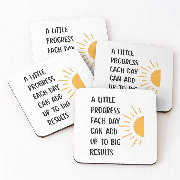 Item preview, A Little Progress Each Day Can Add Up To Big Results designed and sold by Dondonmart.