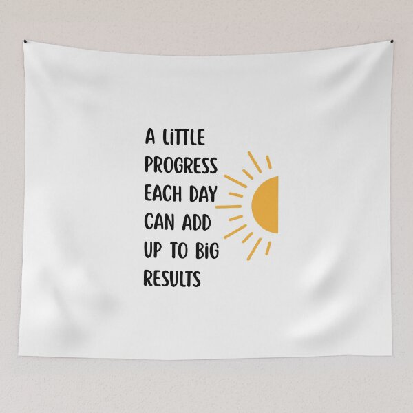 Item preview, A Little Progress Each Day Can Add Up To Big Results designed and sold by Dondonmart.