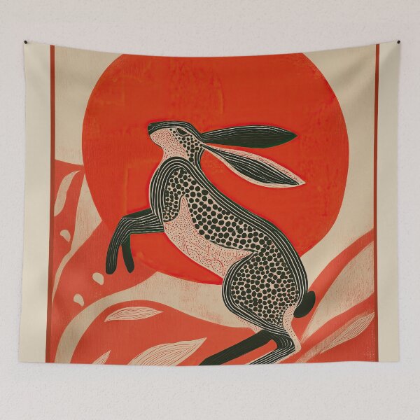 Item preview, Hare and the Red Sun designed and sold by Branka Kodzoman.