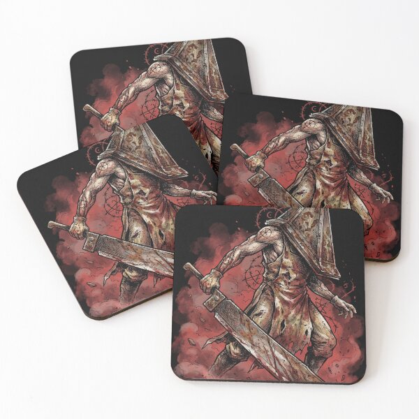 Item preview, Pyramid Head Silent Hill Fan Art – Red Helmet Great Knife Horror Design designed and sold by Senpaiwaves.