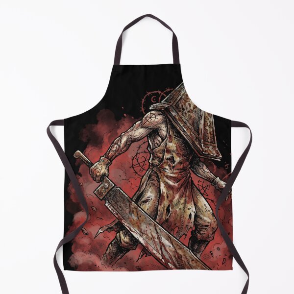 Item preview, Pyramid Head Silent Hill Fan Art – Red Helmet Great Knife Horror Design designed and sold by Senpaiwaves.