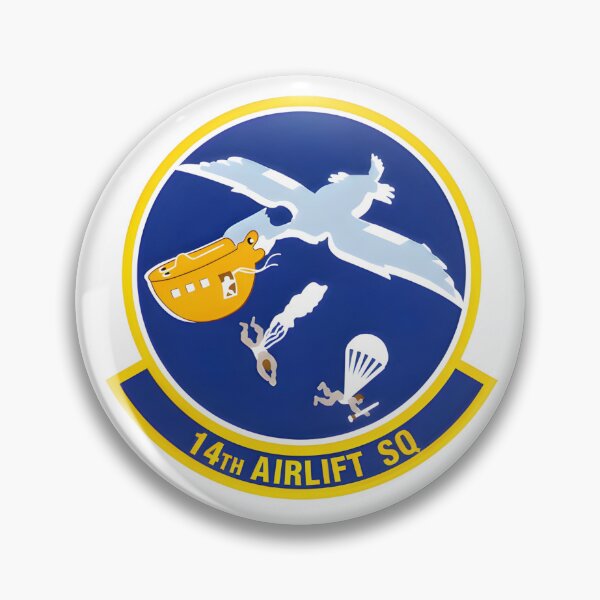 Item preview, Official Emblem of the 14th Airlift Squadron: The Paratrooper Stork designed and sold by CharlieDesings.