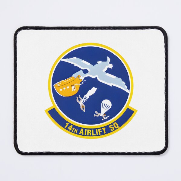 Item preview, Official Emblem of the 14th Airlift Squadron: The Paratrooper Stork designed and sold by CharlieDesings.