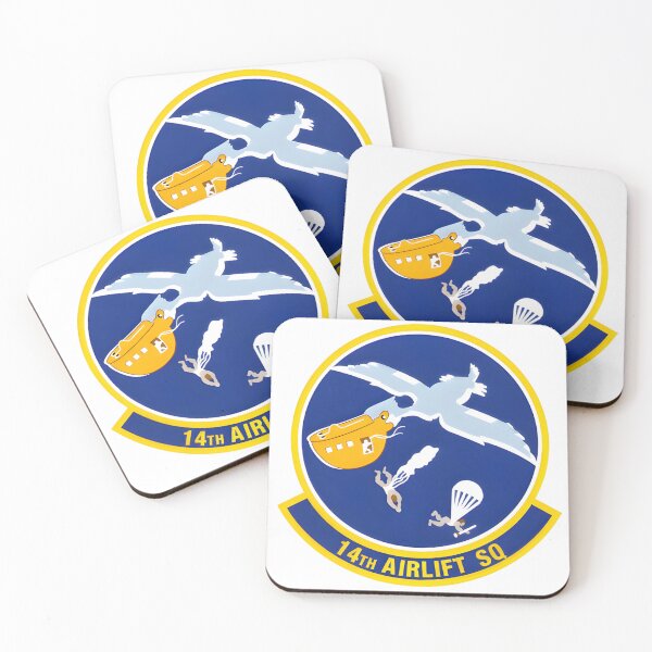Item preview, Official Emblem of the 14th Airlift Squadron: The Paratrooper Stork designed and sold by CharlieDesings.