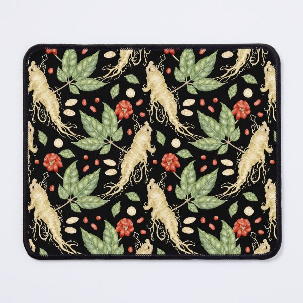 Item preview, Watercolor Ginseng Botanical Seamless Pattern. Witchy Botanical Design designed and sold by paintingbetween.