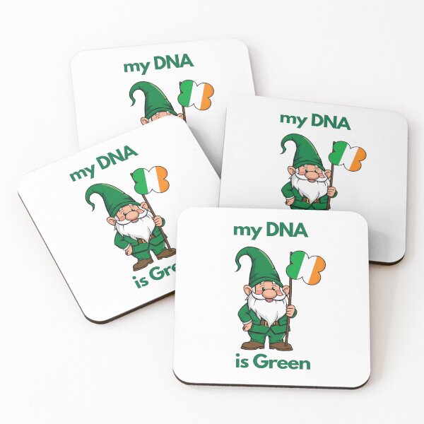 Item preview, My DNA Is Green - Irish Heritage Gnome Flag designed and sold by TobiasLogic.
