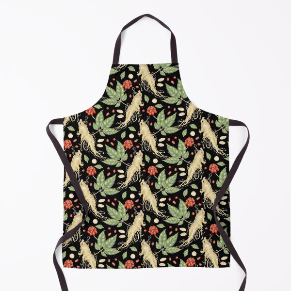 Item preview, Watercolor Ginseng Botanical Seamless Pattern. Witchy Botanical Design designed and sold by paintingbetween.