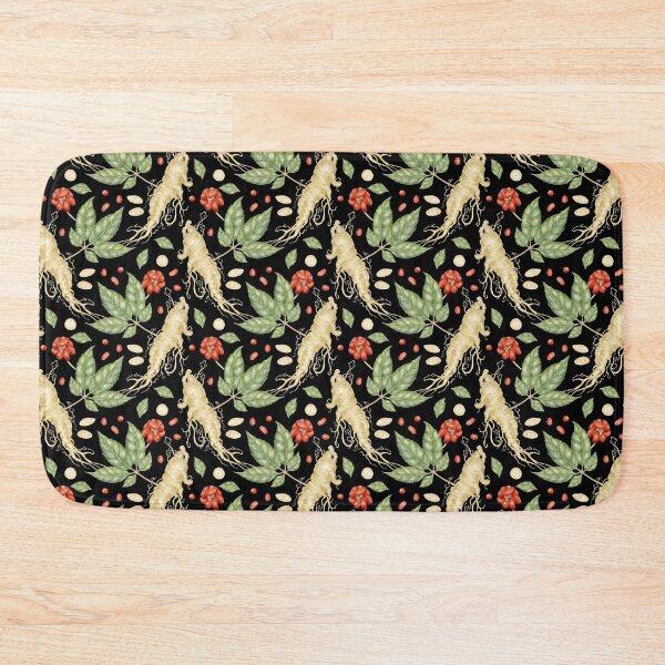 Item preview, Watercolor Ginseng Botanical Seamless Pattern. Witchy Botanical Design designed and sold by paintingbetween.