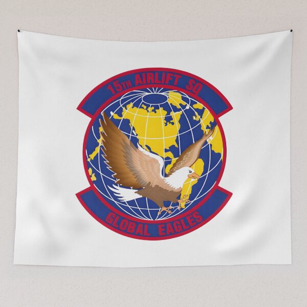 Item preview, Official Emblem of the 15th Airlift Squadron: Global Eagles designed and sold by CharlieDesings.