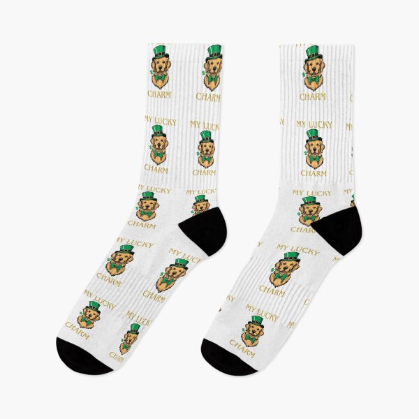 Item preview, My Lucky Charm - Cute Golden Retriever St Patrick's Day designed and sold by TobiasLogic.