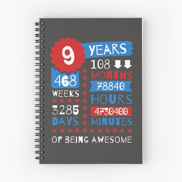 Item preview, 9 Years Of Being Awesome - Humorous 9th Birthday Gift Collection For Kids designed and sold by MemWear.
