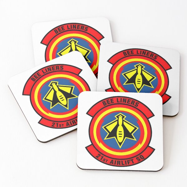 Item preview, Official Emblem of the 21st Airlift Squadron "Bee Liners" designed and sold by CharlieDesings.