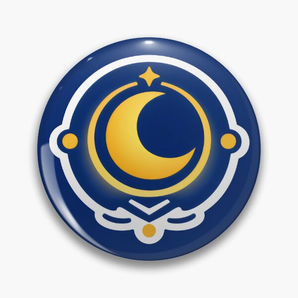 Item preview, Crescent Moon Badge Modern Islamic Celestial Symbol designed and sold by SplashTastic.